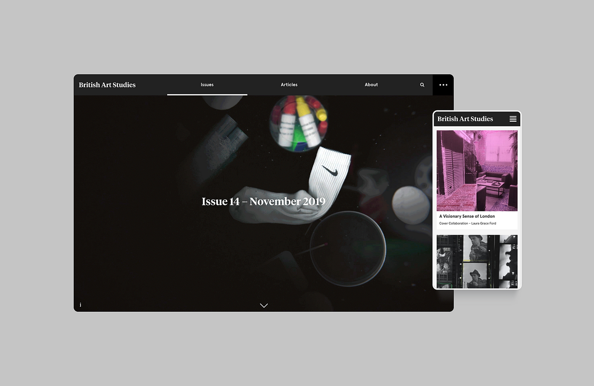 Image of the online Journal, accessible on mobile and desktop view.