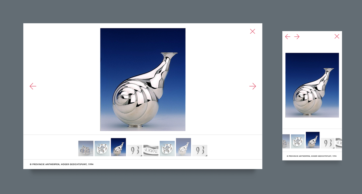 Image gallery for a single object in lightbox.